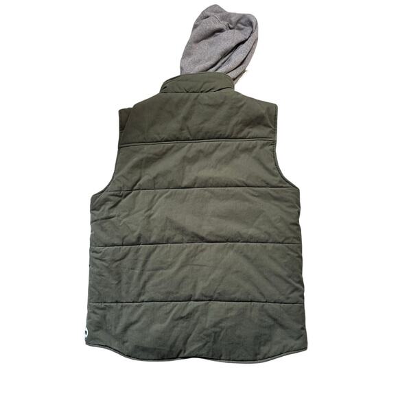 The NORMAL BRAND DANO Hooded Men's Vest, size Large, Green - Picture 3 of 14